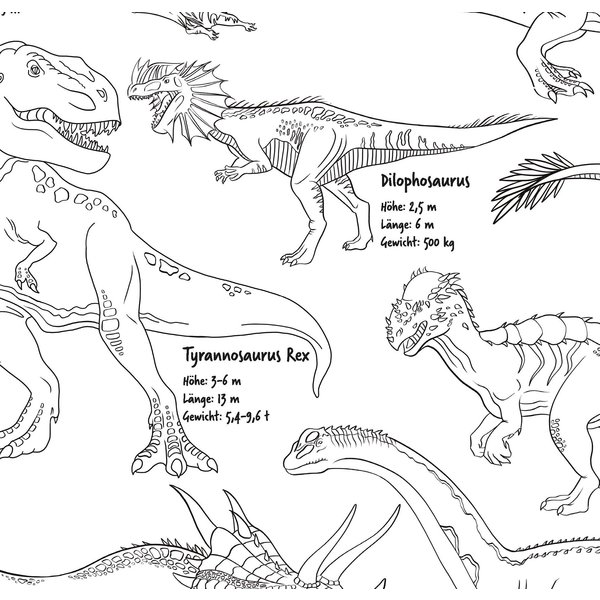 Dinosaurier Poster Din A3