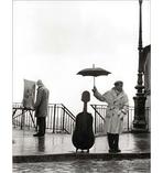 Ein Musiker im Regen