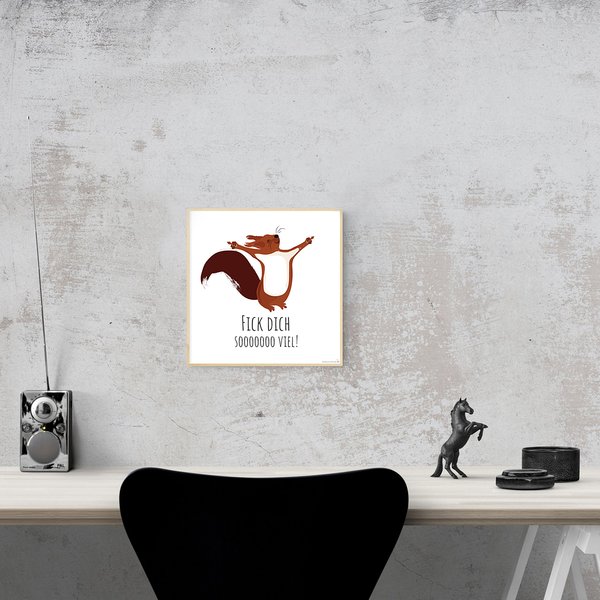 Eichh&ouml;rnchen Kunstdruck
