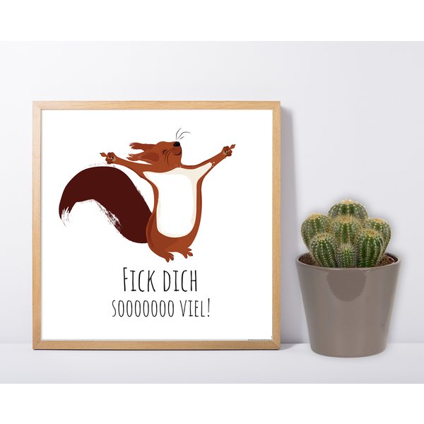 Eichh&ouml;rnchen Kunstdruck