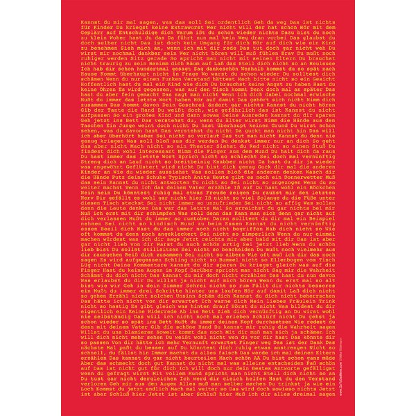 Erziehungssprüche Poster