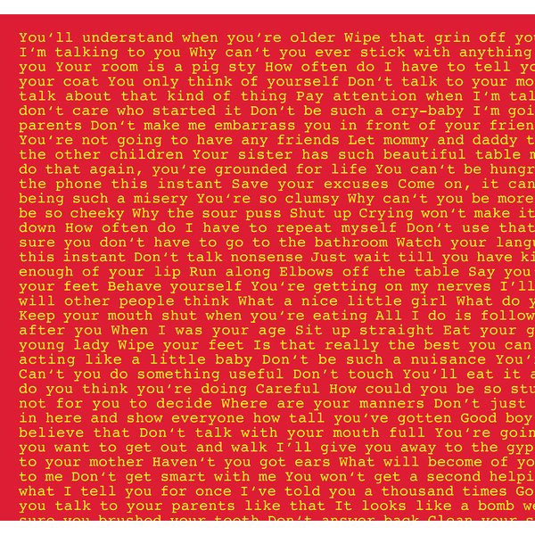 Erziehungsspr&uuml;che Poster