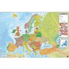 Europakarte Poster Flaggen mit