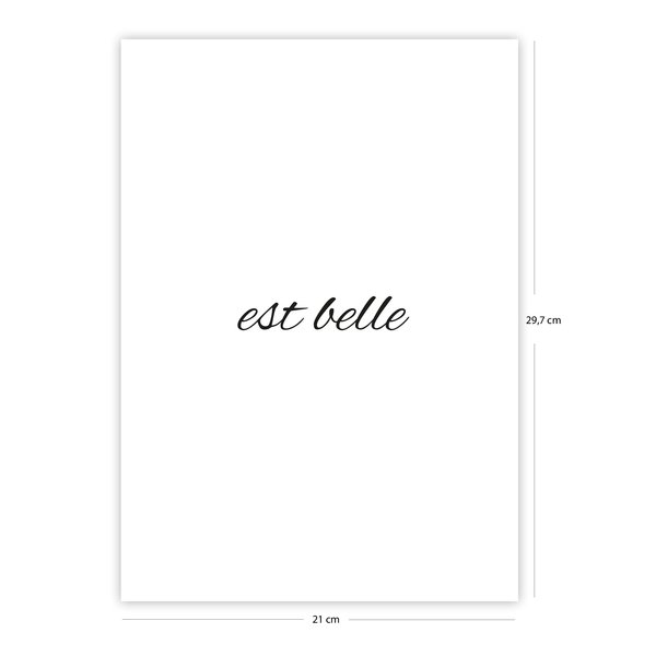 Est belle Kunstdruck Din A4