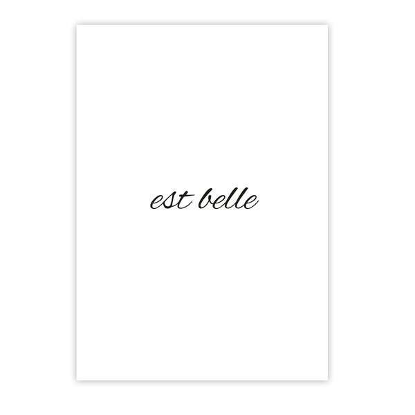 Est belle Kunstdruck Din A4