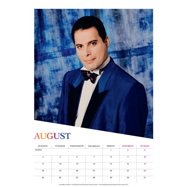 Freddie Mercury Kalender 2025