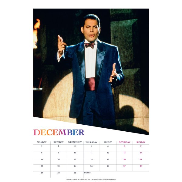 Freddie Mercury Kalender 2025