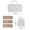 Filztasche Kaminholz Wei&szlig;