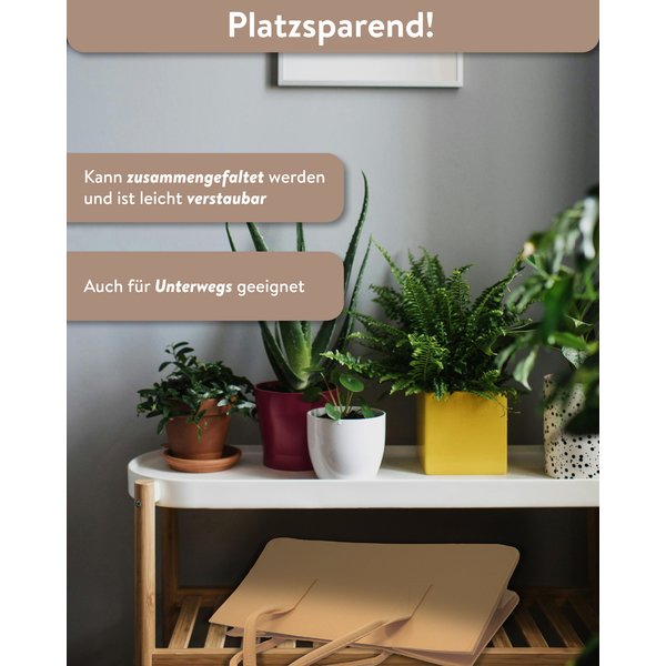 Filztasche Kaminholz Beige