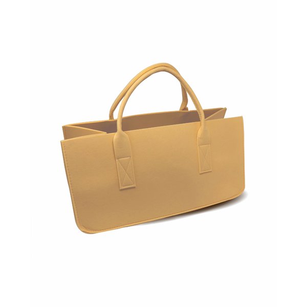 Filztasche Kaminholz Beige