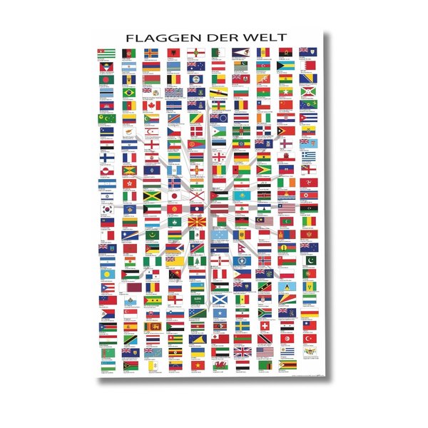 Flaggen der Welt Poster