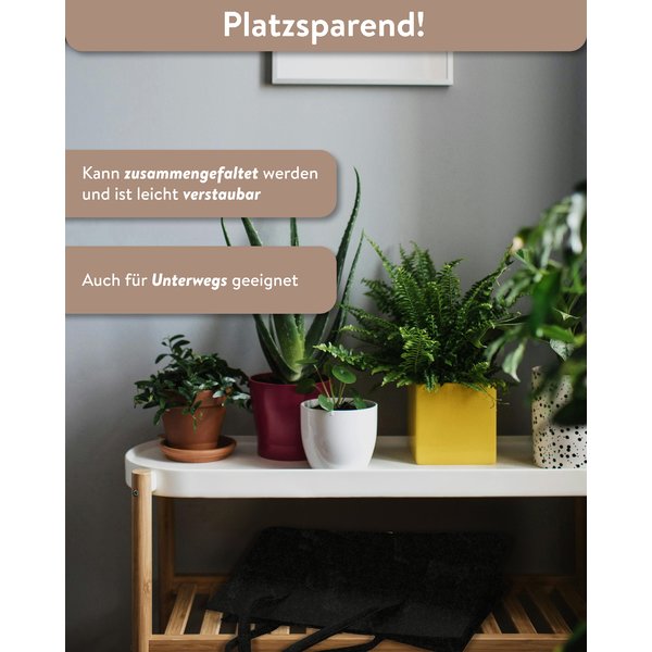 Filztasche Kaminholz Anthrazit