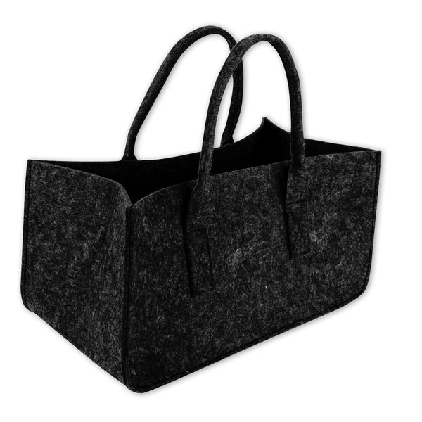 Filztasche Kaminholz Anthrazit