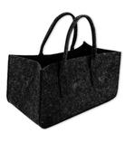 Filztasche Kaminholz Anthrazit
