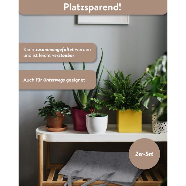 Filztasche Kaminholz 2-er Set