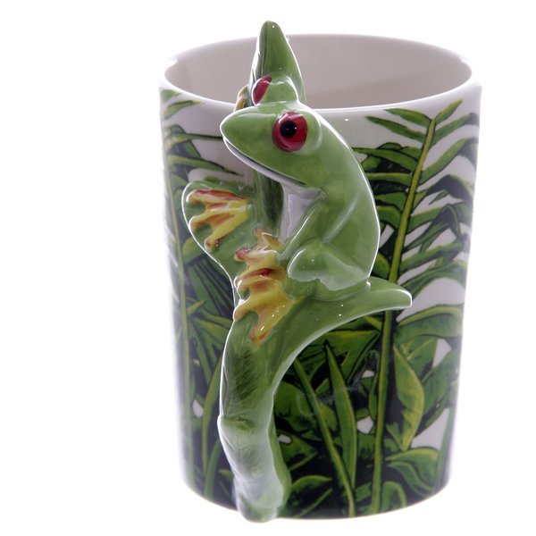 Frosch Motiv Tasse 3-D Figur