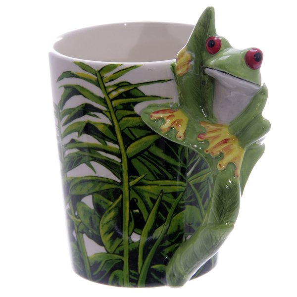 Frosch Motiv Tasse 3-D Figur