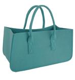 Filztasche Kaminholz Türkis