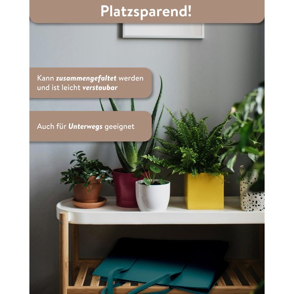 Filztasche Kaminholz Petrol