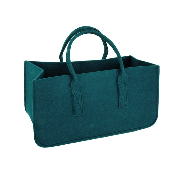 Filztasche Kaminholz Petrol