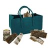 Filztasche Kaminholz Petrol