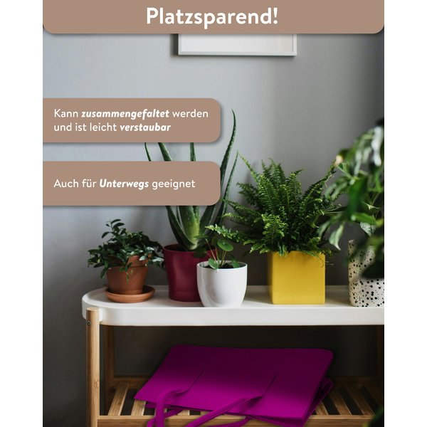 Filztasche Kaminholz Pink