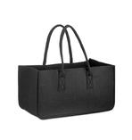 Filztasche Kaminholz Schwarz