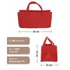 Filztasche Kaminholz Rot