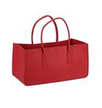 Filztasche Kaminholz Rot