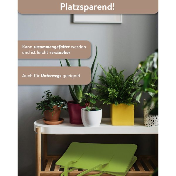 Filztasche Kaminholz Gr&uuml;n