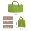 Filztasche Kaminholz Gr&uuml;n