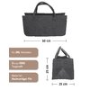 Filztasche Kaminholz Grau