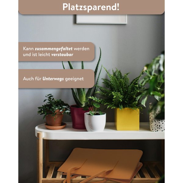 Filztasche Kaminholz Hellbraun