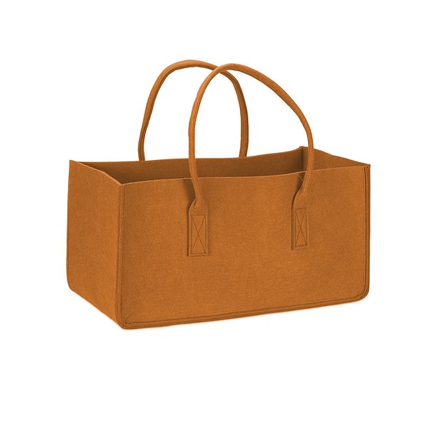 Filztasche Kaminholz Hellbraun