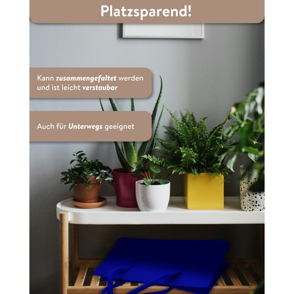 Filztasche Kaminholz Royalblau