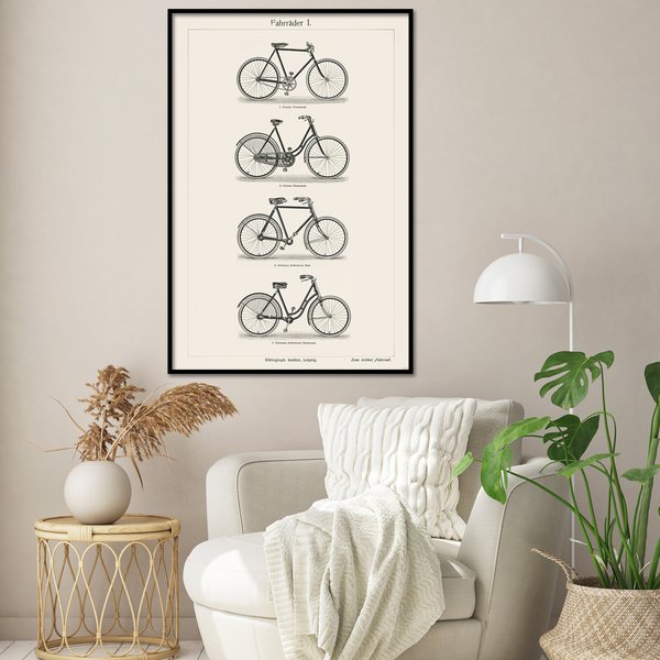 Fahrräder I. Poster