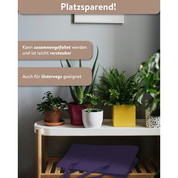 Filztasche Kaminholz Aubergine