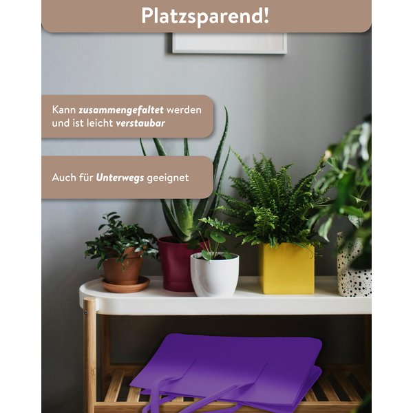 Filztasche Kaminholz Orchidee
