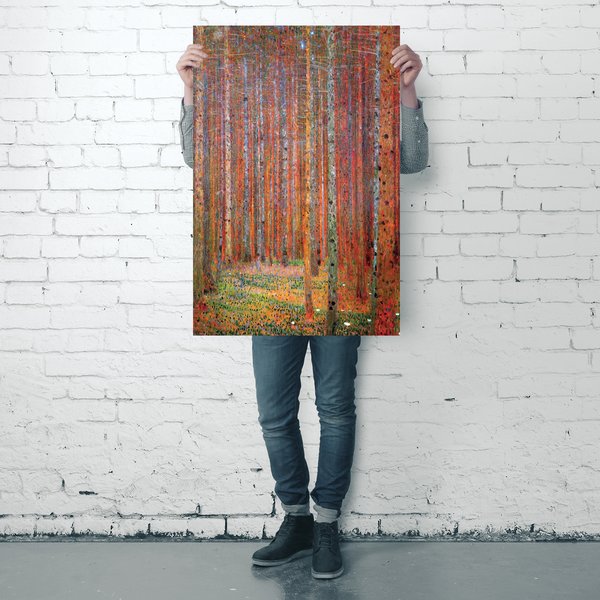 Gustav Klimt Poster Tannenwald
