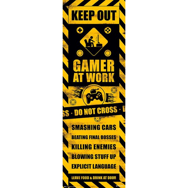 Gamer Türposter Keep Out
