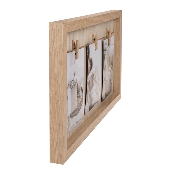 Holzrahmen W&auml;scheleine mit