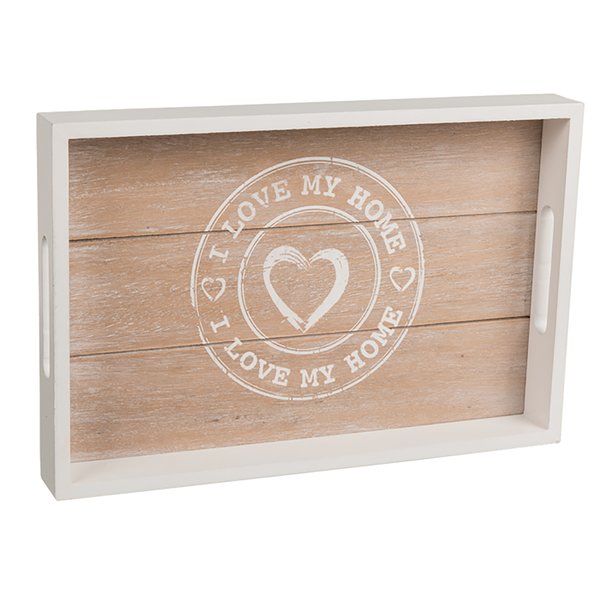 Holz Tabletts I Love My Home