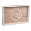 Holz Tabletts I Love My Home