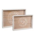 Holz Tabletts I Love My Home