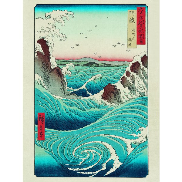 Hiroshige Kunstdruck 3er-Set