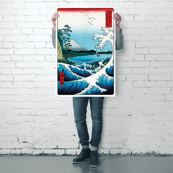 Hiroshige The Sea At Satta