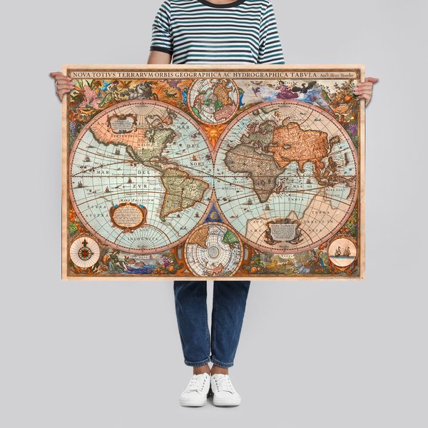 Historische Antike Weltkarte