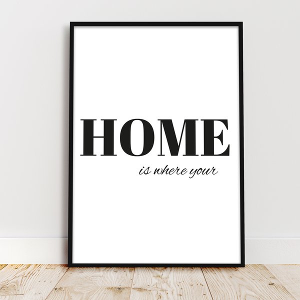 Home is where your Kunstdruck