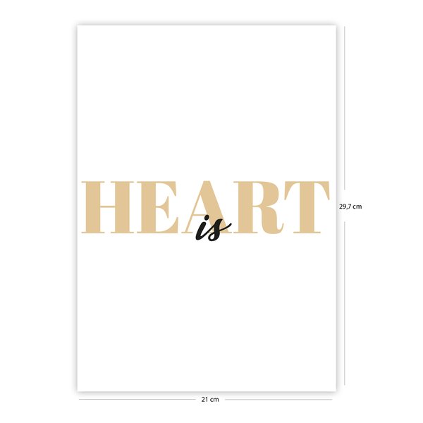 Heart is Kunstdruck Din A4