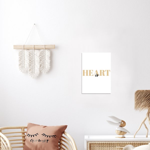 Heart is Kunstdruck Din A4